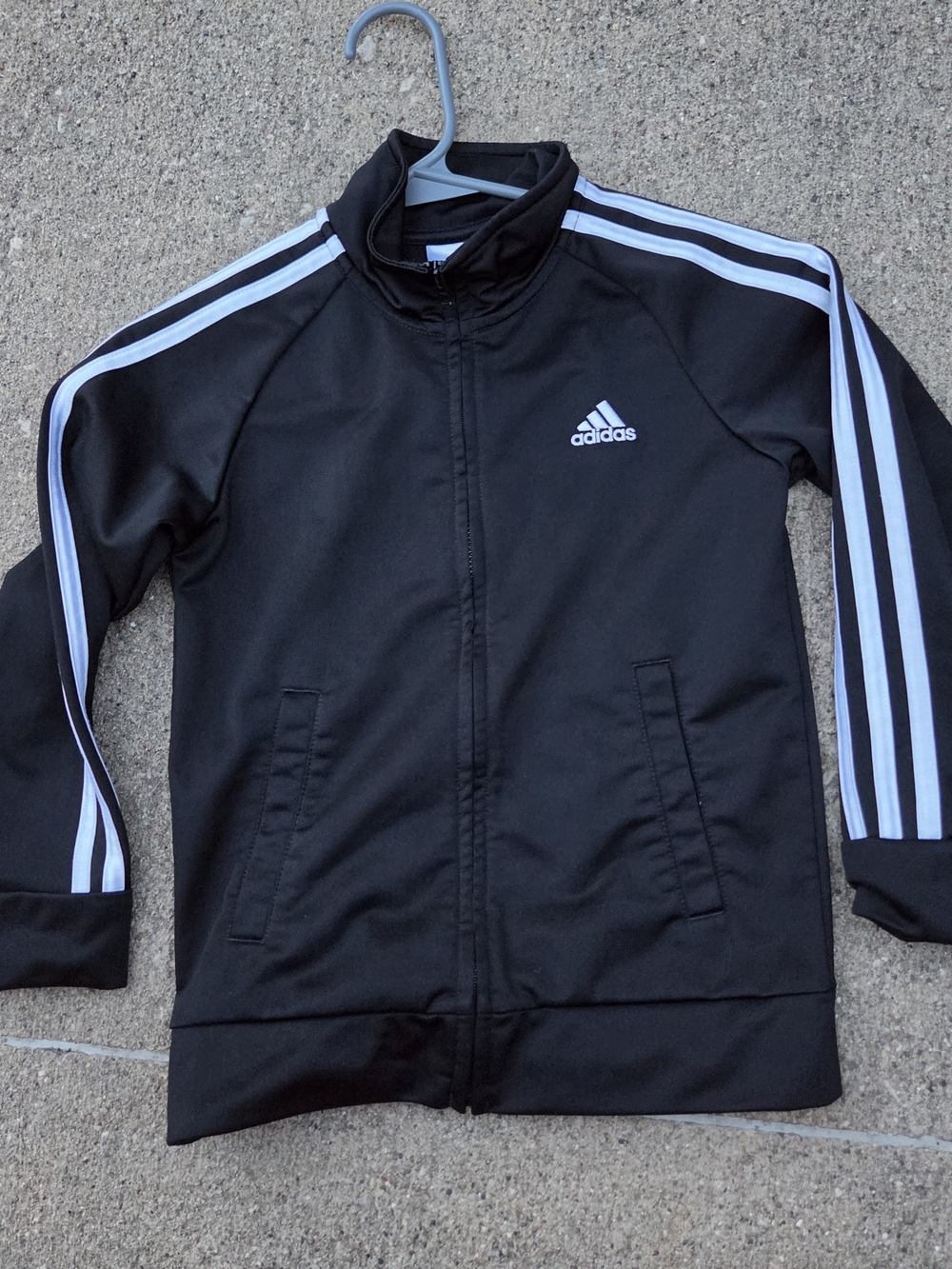 adidas Black and White Kids Track Jacket